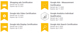 Google certifications